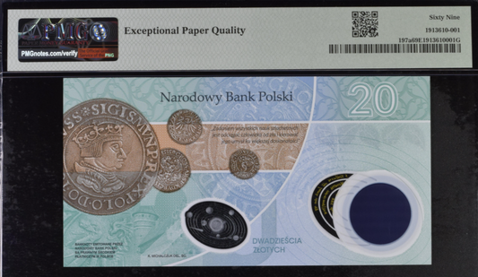 20 zł Mikołaj Kopernik - 2023 rok - PMG 69 EPQ
