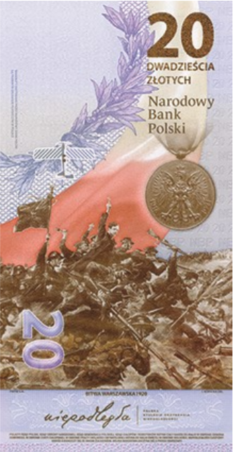 20 zł Bitwa Warszawska 1920 - 2020 rok
