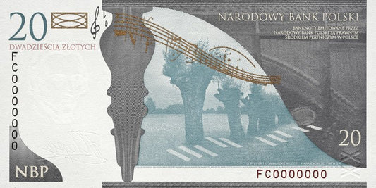 20 zł Fryderyk Chopin - 20 rok