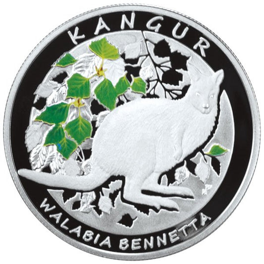 Zestaw - Kangur 20 zł + 1$ – Walabia Bennetta/Kangur olbrzymi - 2013 rok + box