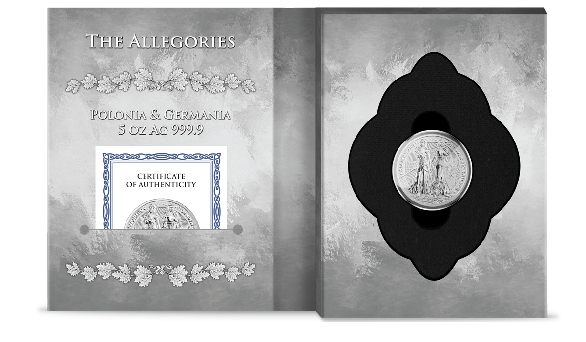 5 oz Ag - Allegories Polonia & Germania 2022